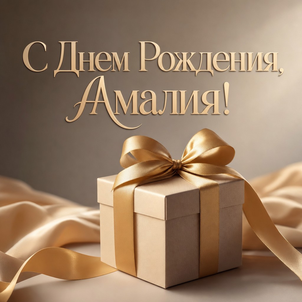 Удивите Амалию с подарочной коробкой на ее день рождения.
