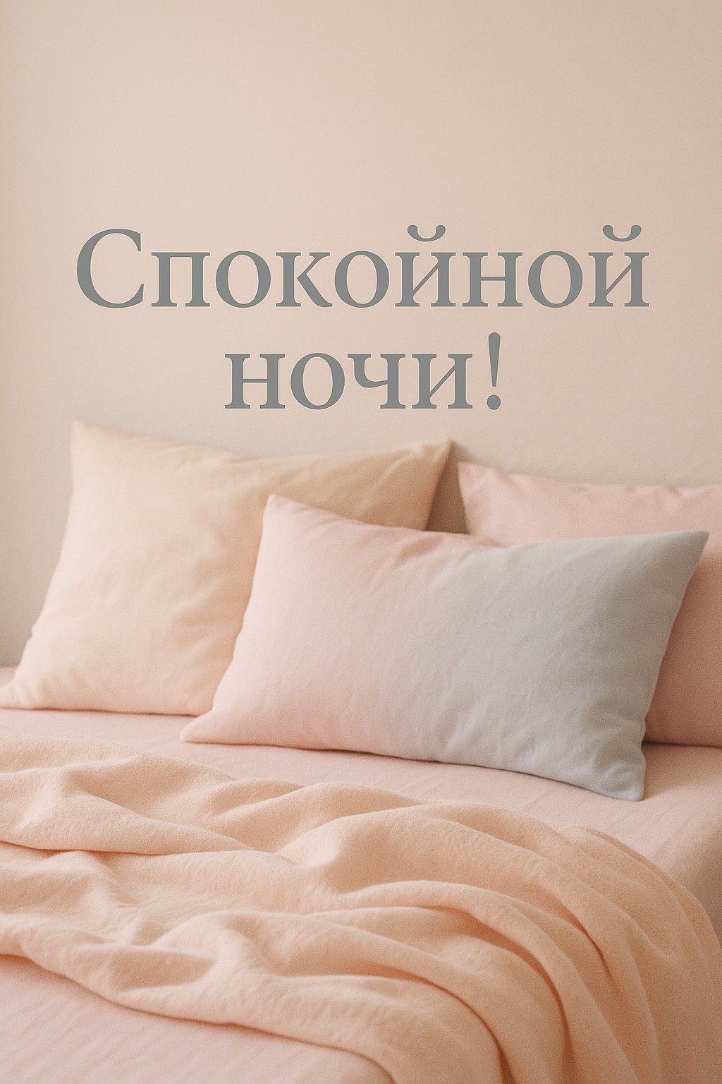Создайте уют с открыткой "Нежные грёзы", даря спокойной ночи.