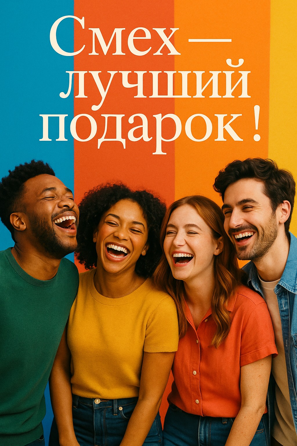 Поделитесь радостью с друзьями с этой яркой открыткой.