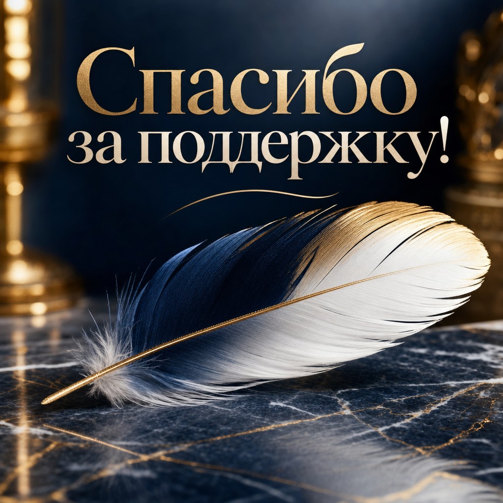 Элегантная открытка с пером на мраморном фоне, идеальное выражение благодарности.