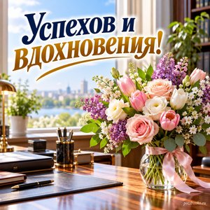 День следователя МВД — открытка «Успехов и вдохновения!» с весенним букетом у окна кабинета День следователя МВД — открытка «Успехов и вдохновения!» с весенним букетом у окна кабинета