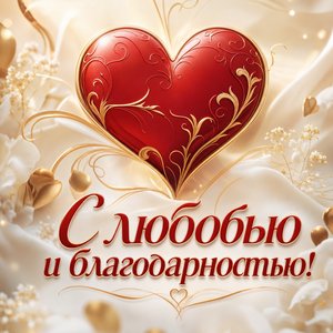 Люксовая открытка Спасибо