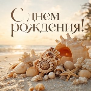 Морская свежесть – открытка с днем рождения