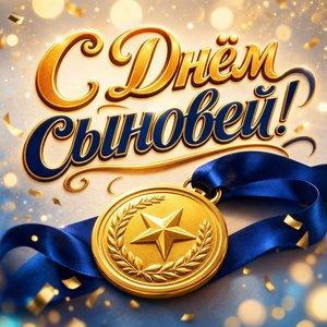 Открытка День сыновей 22 ноября