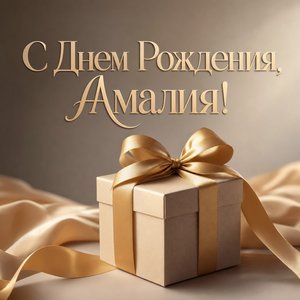 Открытка Дня Рождения с подарочной коробкой