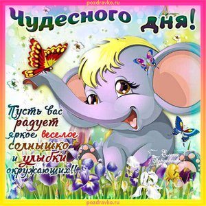 Открытка чудесного дня