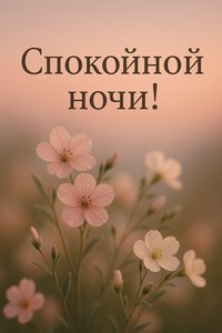 Открытка "Дремлющие цветы"