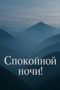 Открытка "Горы в тумане"