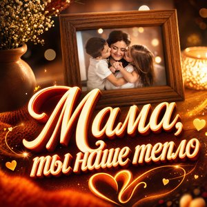 Открытка ко Дню матери с семейной фоторамкой