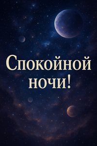 Открытка "Космическое утро"