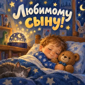 Открытка «Любимому сыну!» со сном и ночником