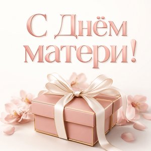 Открытка на День матери с подарочной коробкой