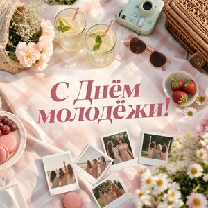 Открытка на День молодёжи с летним пикником
