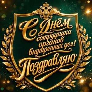 Открытка поздравляю с Днём полиции милиции с праздником