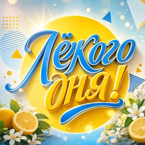 Открытка пожелания на каждый день с графичным солнцем