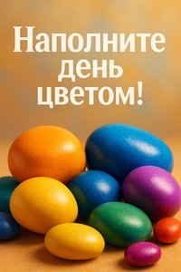 Открытка с цветными камнями