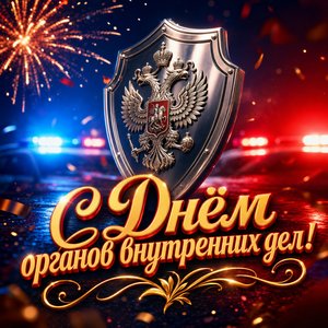 Открытка с Днём полиции милиции