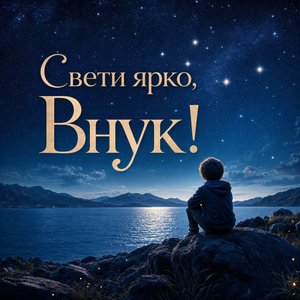 Открытка с Днем Рождения с ночными звездами