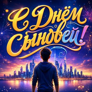 Открытка с Днём сыновей