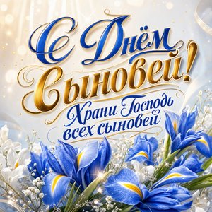 Открытка с Днём сыновей храни Господь всех сыновей