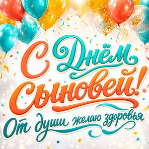 Открытка с Днём сыновей от души желаю здоровья