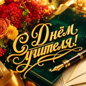 Открытка с Днём учителя