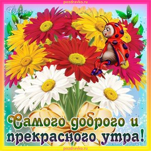 Открытка самого доброго и прекрасного утра