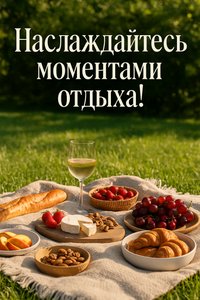 Открытка с пикником для хорошего дня