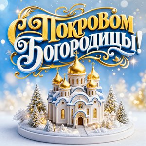 Открытка с Покровом Пресвятой Богородицы с красивым пожеланием