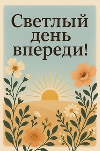 Открытка с солнечным настроением