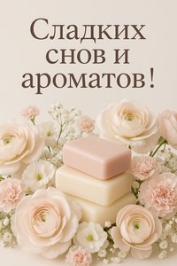 Открытка Спокойной Ночи с Душистым Мылом