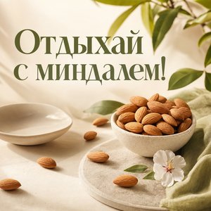 Открытка Спокойной Ночи с Миндалем