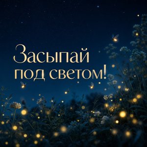 Открытка Спокойной Ночи со Светлячками