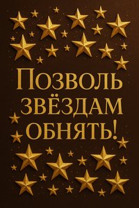 Открытка Спокойной Ночи со Звездами