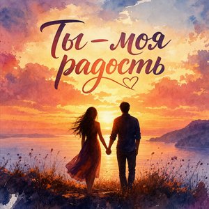 Открытка Я Люблю Тебя с романтическим закатом
