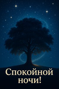 Открытка "Звёздное дерево"