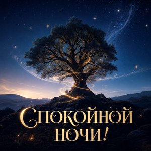 Открытка "Звёздное дерево"