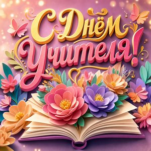 Смешная открытка с Днём учителя