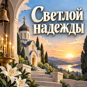 Великая пятница — открытка «Светлой надежды» с тихим храмом на рассвете Великая пятница — открытка «Светлой надежды» с тихим храмом на рассвете