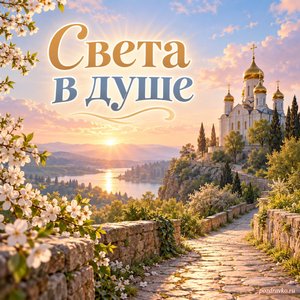 Великая суббота — открытка «Света в душе» с пустой дорожкой к храму Великая суббота — открытка «Света в душе» с пустой дорожкой к храму
