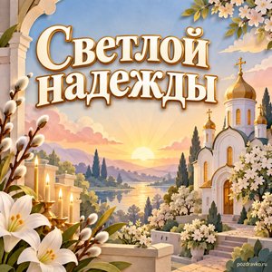 Великая суббота — открытка «Светлой надежды» с тихим храмом на рассвете Великая суббота — открытка «Светлой надежды» с тихим храмом на рассвете