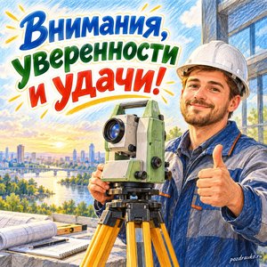 Всемирный день метрологии — открытка «Внимания, уверенности и удачи!» инженер у измерительного прибора Всемирный день метрологии — открытка «Внимания, уверенности и удачи!» инженер у измерительного прибора