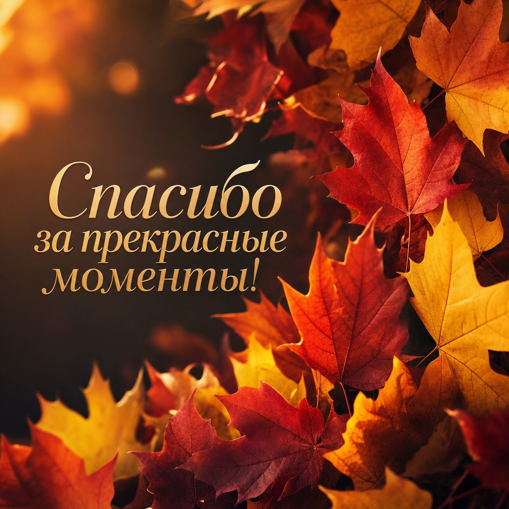 Яркая открытка для выражения благодарности за хорошие моменты.